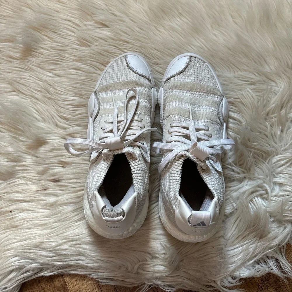 ADIDAS Trae Young 2.0 Triple White Sneakers